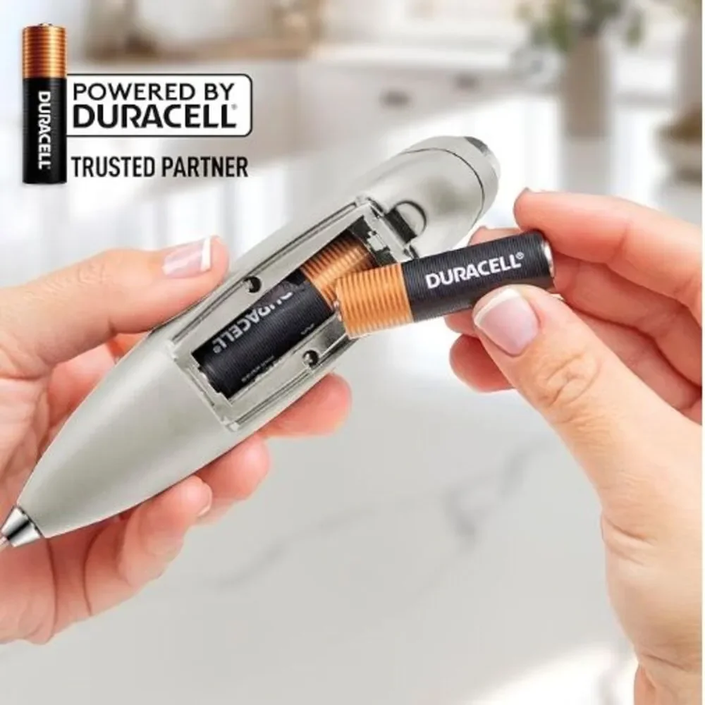 Zulay Kitchen Milk Frother Handheld Electric Whisk with AA Duracell Batteries